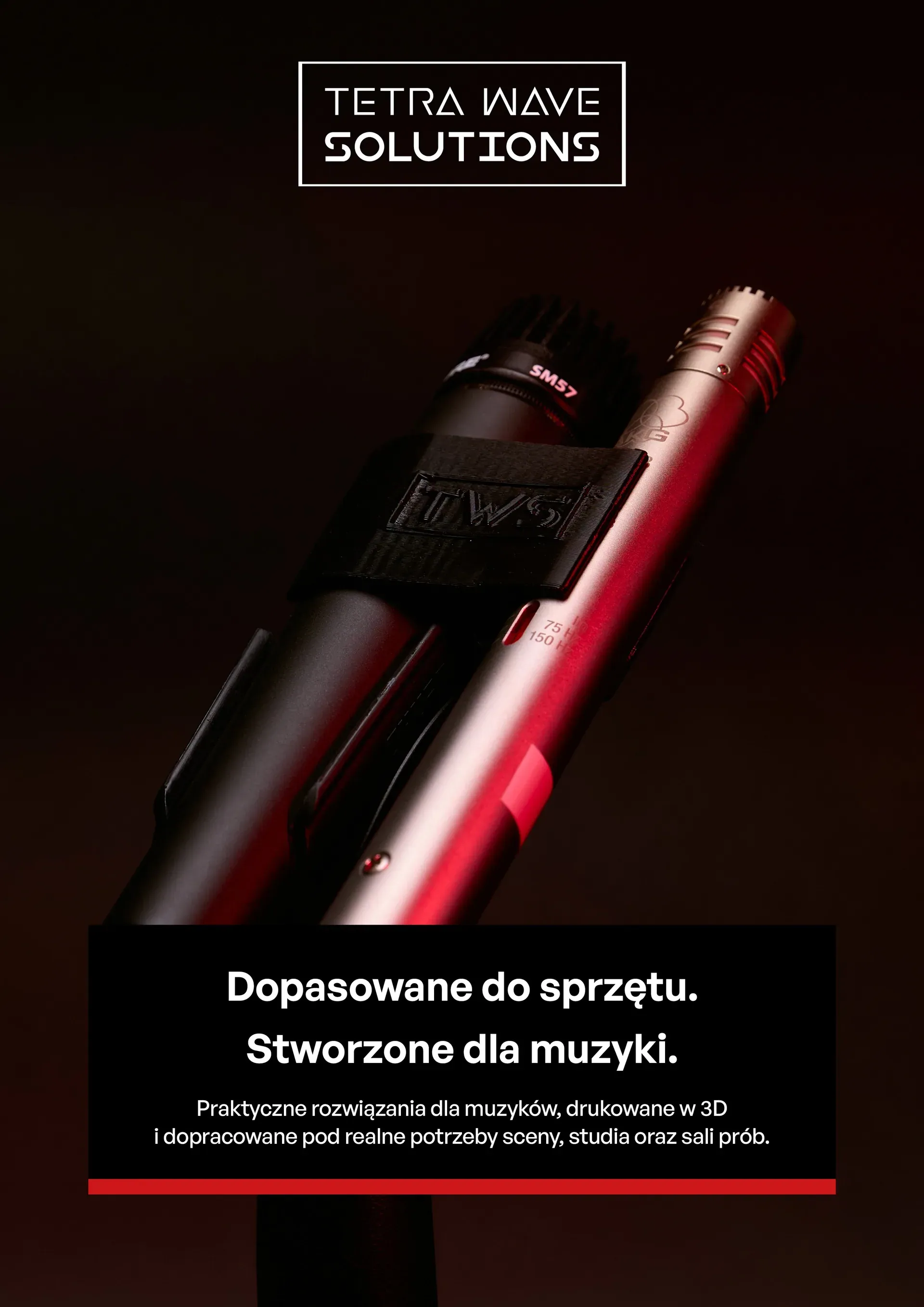 Okładka oferty Tetra Wave Solutions z hasłem Dopasowane do sprzętu. Stworzone dla muzyki.